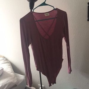 One piece body suit long sleeve